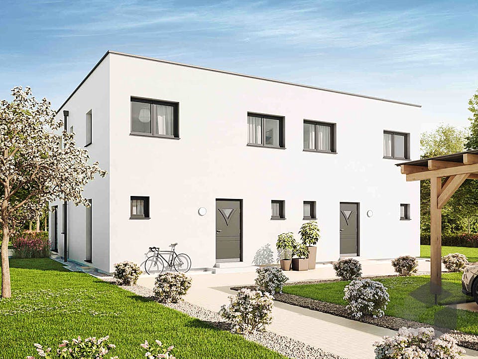 Duplex D124 von VARIO-HAUS Außenansicht