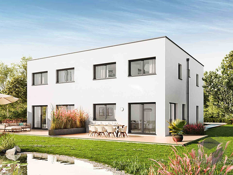 Duplex D124 von VARIO-HAUS Außenansicht