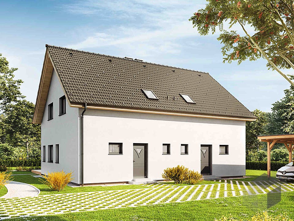 Duplex D97 von VARIO-HAUS Außenansicht