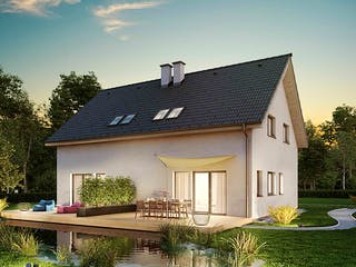Fertighaus Duplex D97 von Vario-Haus - Österreich Schlüsselfertig ab 288470€, Satteldach-Klassiker Außenansicht 3