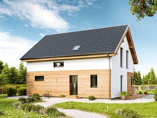 Fertighaus Family Classic von Vario-Haus - Österreich Schlüsselfertig ab 351370€, Satteldach-Klassiker Außenansicht 2