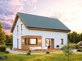 Fertighaus Family Classic von Vario-Haus - Österreich Schlüsselfertig ab 351370€, Satteldach-Klassiker Außenansicht 3