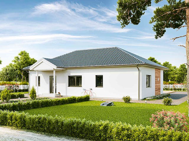 Fertighaus Family Compact von Vario-Haus - Österreich Schlüsselfertig ab 264200€, Bungalow Außenansicht 2