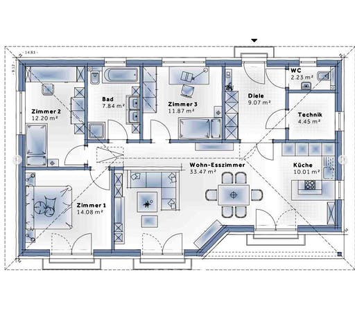 Variohaus - Family Compact Floorplan 1