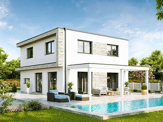 Fertighaus Family Edition von Vario-Haus - Österreich Schlüsselfertig ab 351800€, Cubushaus Außenansicht 1