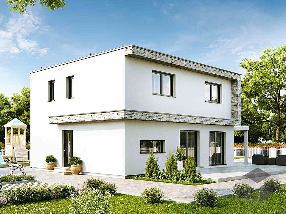 Fertighaus Family Edition von Vario-Haus - Deutschland Schlüsselfertig ab 330000€, Cubushaus Außenansicht 1
