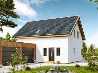 Fertighaus Family Emotion von Vario-Haus - Österreich Schlüsselfertig ab 345310€, Satteldach-Klassiker Außenansicht 2