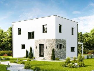Fertighaus Family Flex von Vario-Haus - Österreich Schlüsselfertig ab 332880€, Cubushaus Außenansicht 1