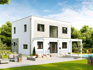 Fertighaus Family Flex von Vario-Haus - Österreich Schlüsselfertig ab 332880€, Cubushaus Außenansicht 2