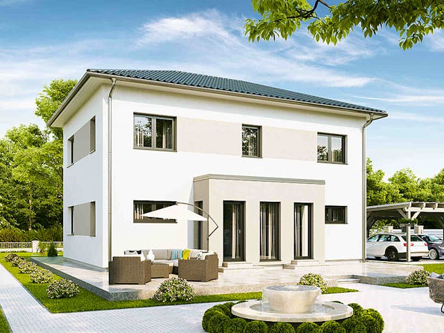 Fertighaus Family Life von Vario-Haus - Österreich Schlüsselfertig ab 392910€, Stadtvilla Außenansicht 1 Fertighaus Family Life von Vario-Haus - Österreich Schlüsselfertig ab 392910€, Stadtvilla Außenansicht 1