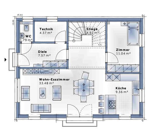 Variohaus - Family Open Floorplan 1