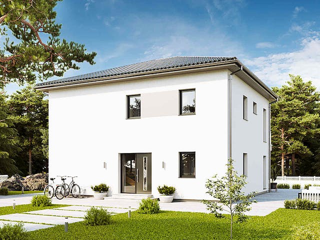 Fertighaus New Design Five von Vario-Haus - Österreich Schlüsselfertig ab 383880€, Stadtvilla Außenansicht 1