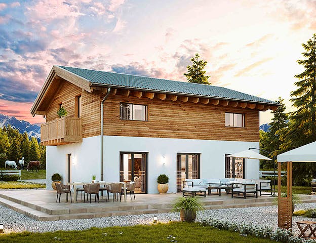 Fertighaus mit 150 qm schlüsselfertig von Vario-Haus