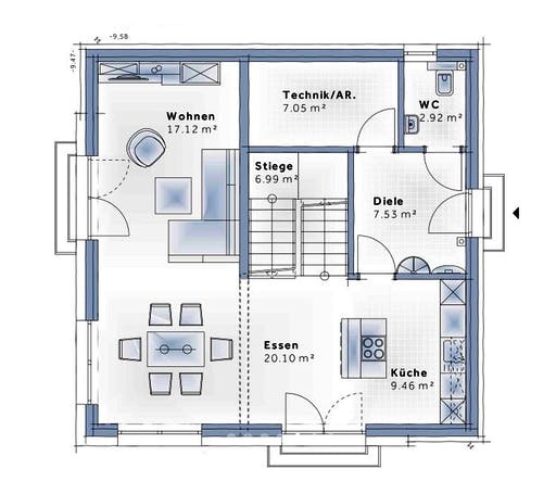 Variohaus - SkyView Floorplan 1