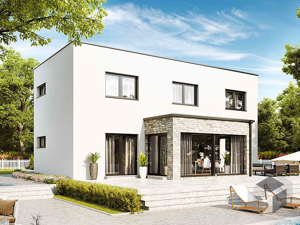 Fertighaus New Design Solair von VARIO-HAUS Schlüsselfertig ab 355360€, Cubushaus Außenansicht 1