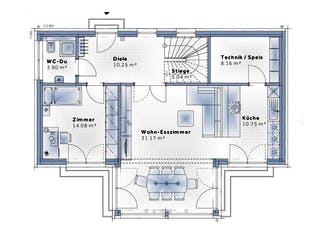 Fertighaus New Design Solair von Vario-Haus - Österreich Schlüsselfertig ab 412960€, Cubushaus Grundriss 2