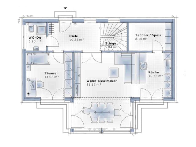 Fertighaus New Design Solair von Vario-Haus - Deutschland Schlüsselfertig ab 455610€, Cubushaus Grundriss 1 Fertighaus New Design Solair von Vario-Haus - Deutschland Schlüsselfertig ab 455610€, Cubushaus Grundriss 1