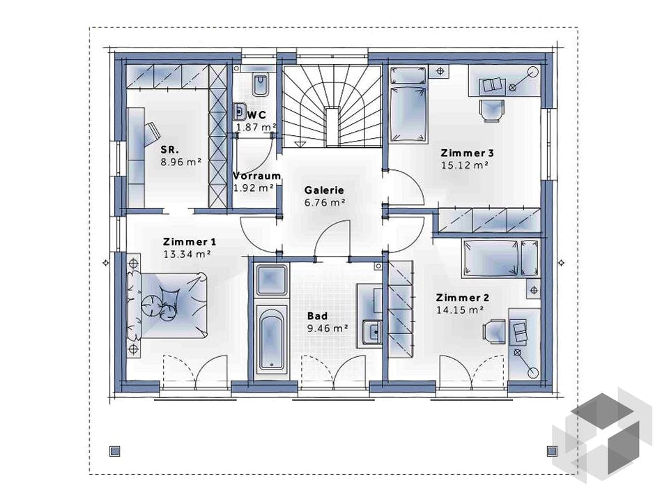 New Design Sunrise von VARIO-HAUS Grundriss