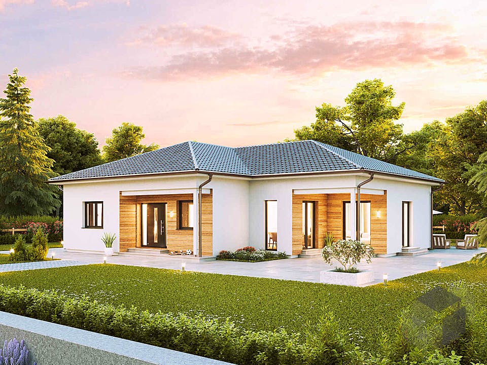 Bungalow W136 von VARIO-HAUS Außenansicht