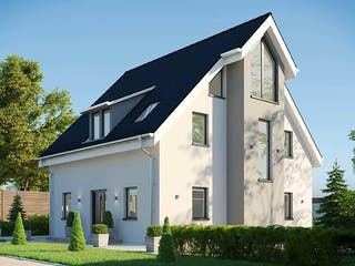 Massivhaus Veneratio von AUREA Massivhaus, Satteldach-Klassiker Außenansicht 1