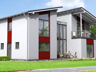 Fertighaus VENTUR 400 von FingerHaus, Pultdachhaus Außenansicht 1