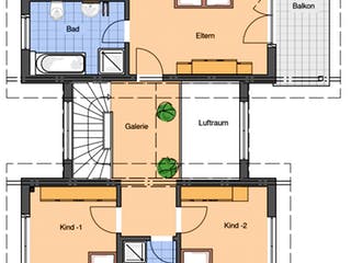 Fertighaus VENTUR 400 von FingerHaus, Pultdachhaus Grundriss 2