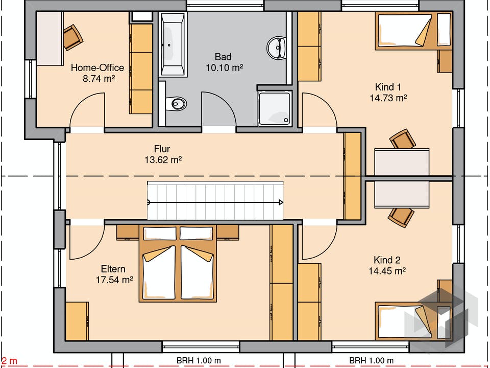 Architektenhaus Vero von Kern-Haus Grundriss