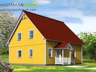Fertighaus Verso von Hagemann Haus Schlüsselfertig ab 208100€, Satteldach-Klassiker Außenansicht 2