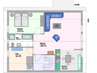 Fertighaus Verso von Hagemann Haus Schlüsselfertig ab 208100€, Satteldach-Klassiker Grundriss 2