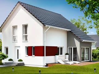 Fertighaus Das Vielseitige 123 (inaktive) von ekodom Schlüsselfertig ab 172007€, Satteldach-Klassiker Außenansicht 1