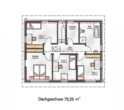Das Vielseitige 167 Floorplan 2