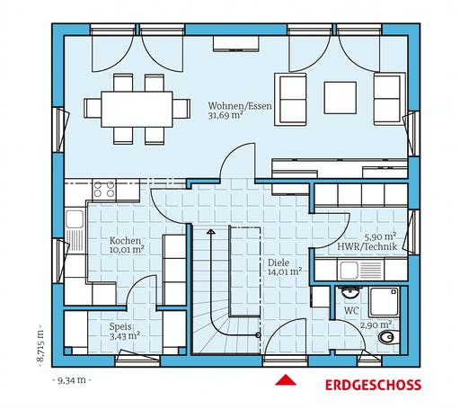 Hanse - Villa 134 Floorplan 1