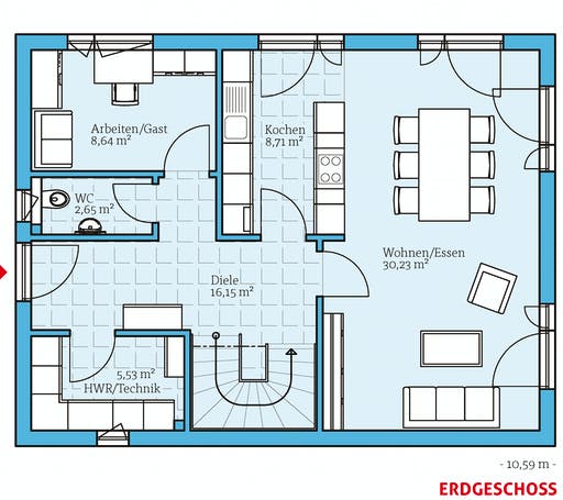 Hanse - Villa 142 Floorplan 1