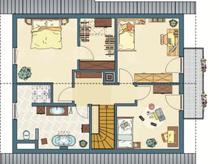 Fertighaus MH Mannheim - VIO 450 von FingerHaus, Satteldach-Klassiker Grundriss 2