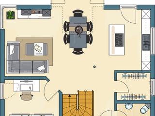 Fertighaus VIO – Einfamilienhaus zum Wohlfühlen von FingerHaus, Satteldach-Klassiker Grundriss 1