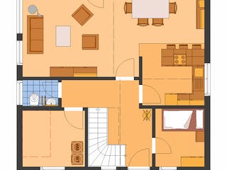 Fertighaus VIO 221 Aktionshaus von FingerHaus, Satteldach-Klassiker Grundriss 1