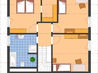 Fertighaus VIO 221 Aktionshaus von FingerHaus, Satteldach-Klassiker Grundriss 2