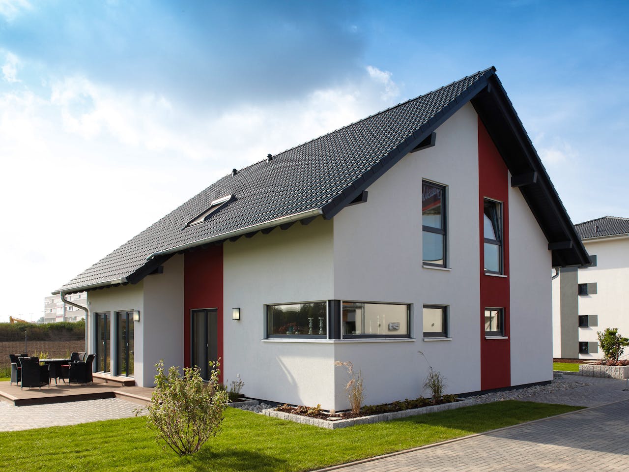 Fertighaus MH Köln - VIO 400 von FingerHaus Schlüsselfertig ab 408492€, Satteldach-Klassiker Außenansicht 1