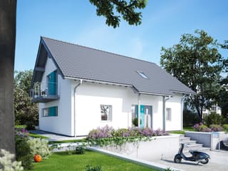 Fertighaus VIO 500 von FingerHaus, Satteldach-Klassiker Außenansicht 1