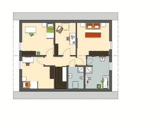 Fertighaus VIO 500 von FingerHaus, Satteldach-Klassiker Grundriss 2