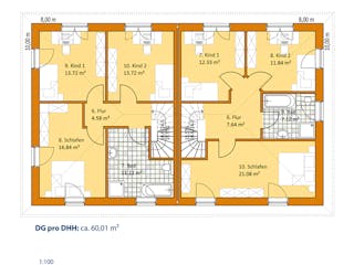 Virtus Stadtvilla Doppelhaus V 130 Floorplan 2