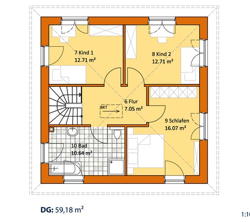 Virtus Stadtvilla V 130 Floorplan 2