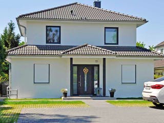 Massivhaus Toskana V 140 von Virtus Massivhaus Schlüsselfertig ab 175900€, Stadtvilla Außenansicht 1
