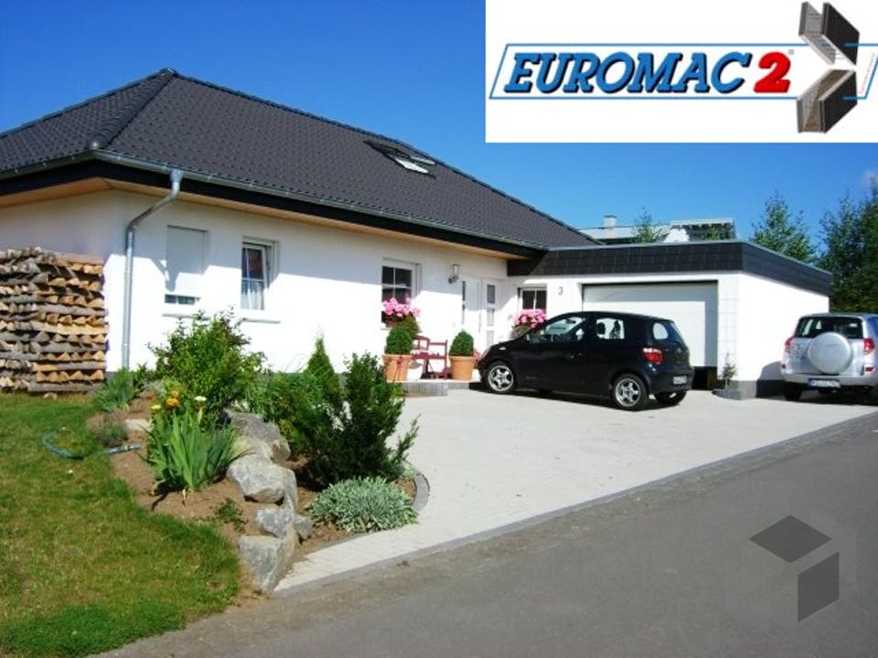 Massivhaus Vita 115 WBL von EUROMAC 2 Bausatzhaus ab 30585€, Bungalow Außenansicht 1