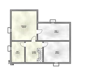 Massivhaus Vita 115 WBL von EUROMAC 2 S.A.S. Bausatzhaus ab 30585€, Bungalow Grundriss 3