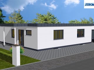 Massivhaus Vita 130 FD von EUROMAC 2 S.A.S. Bausatzhaus ab 29985€, Bungalow Außenansicht 1