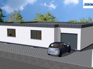 Massivhaus Vita 130 FD von EUROMAC 2 S.A.S. Bausatzhaus ab 29985€, Bungalow Außenansicht 2