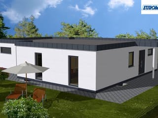 Massivhaus Vita 130 FD von EUROMAC 2 S.A.S. Bausatzhaus ab 29985€, Bungalow Außenansicht 4