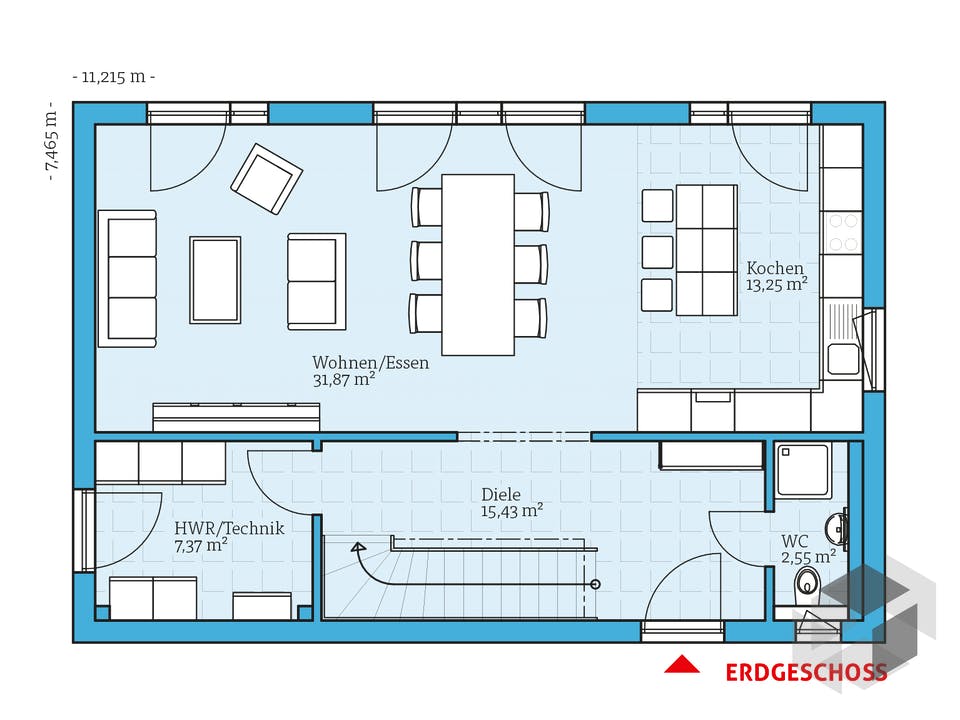 Vita 138 von Hanse Haus Grundriss
