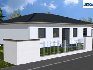 Massivhaus Vita 90 WD von EUROMAC 2 S.A.S. Bausatzhaus ab 37187€, Bungalow Außenansicht 1